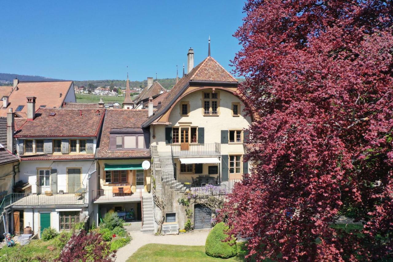 Auvernier Magnifique Maison Vigneronne Avec Grand Jardin 빌라 외부 사진