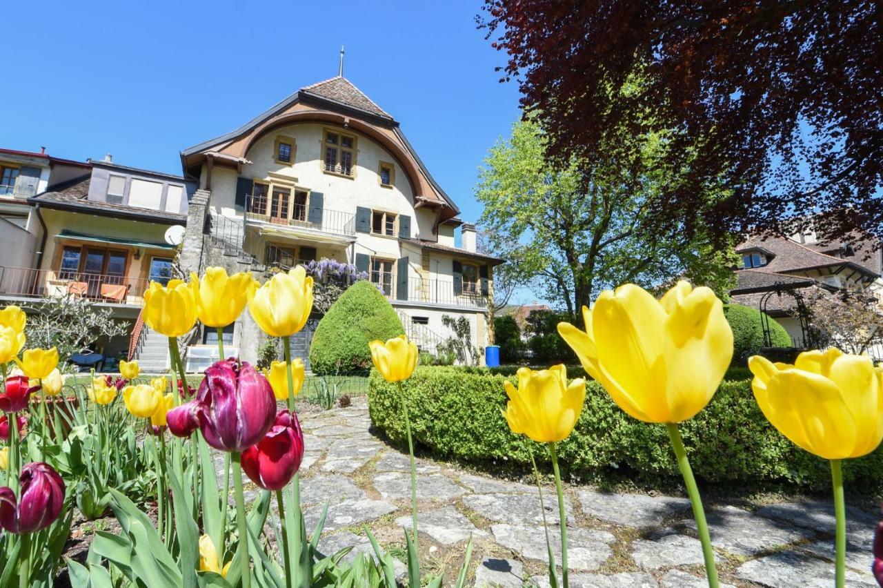 Auvernier Magnifique Maison Vigneronne Avec Grand Jardin 빌라 외부 사진